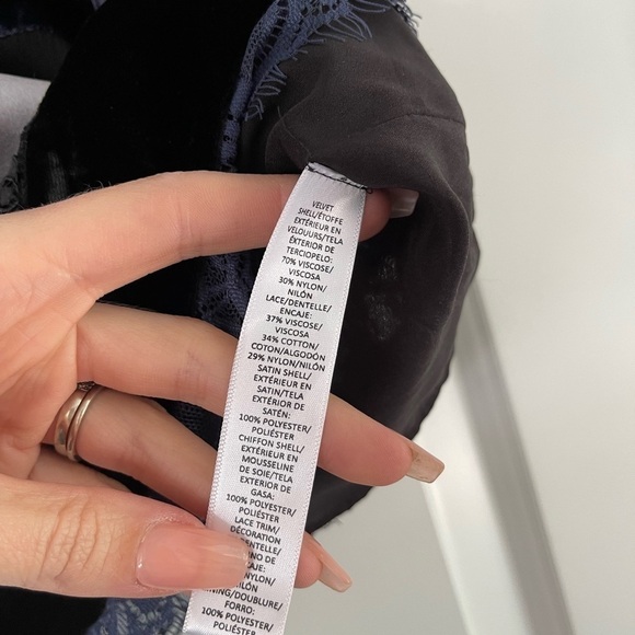 Ann Taylor Loft Velvet Lace Striped tank - S - Picture 6 of 8